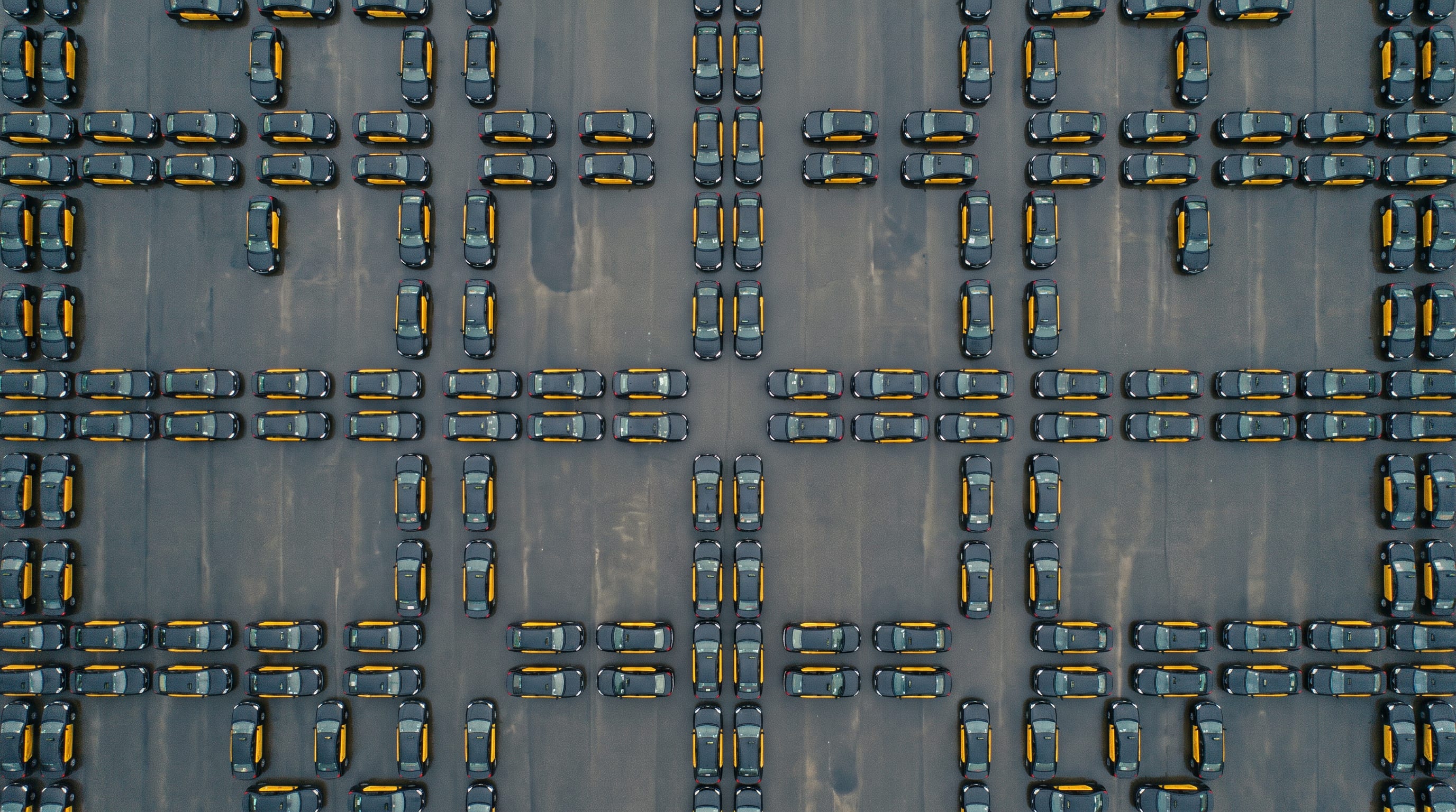 Fleet of taxi vehicles